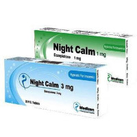 Night Calm 3 мг - препарат от бессонницы -20 таблеток Египет