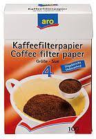 Бумажные фильтры 4 Aro для кофеварок 100 штук