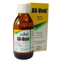 All – Vent syrup 125 ml Egypt All-Vent сироп від кашлю з натуральним м'ятним смаком