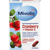 Mivolis Cranberry + Vitamin C Mivolis-Миволис Капсули журавлини з вітаміном с