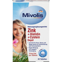 Mivolis Біологічно активна добавка Zink + Histidin + Cystein Оригінал