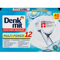 Таблетки для посудомойки Denkmit Geschirr-Reiniger Multi-Power 12 40шт Оригинал