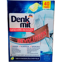 Таблетки Для Посудомоечных Машин Denkmit Geschirr-Reiniger Multi-Power Revolution 40 Tabs Оригинал