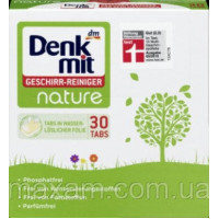 Таблетки для посудомойки Nature без вредных добавок Denkmit Geschirr-Reiniger nature 30 шт