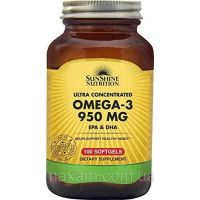 SunShine Nutrition ultra concentrated Omega-3 -950 mg EPA and DHA-Омега 3 950 мл Оригинал США