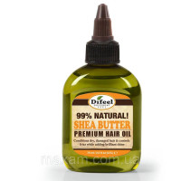 Натуральное премиальное масло для волос с ши Difeel 99% Natural Shea Butter Оригинал США