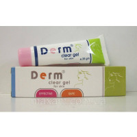 Derm Clear gel 35 г: проти вугрів - проти шрамів - антибактеріальних - антимікробних засобів