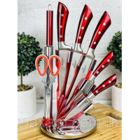 Набір ножів Bohmann із 8 предметів з червоною ручкою BH 6020 Bohmann