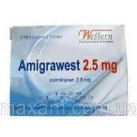 Amigrawest-таблетки від мігрені  Амиграфест